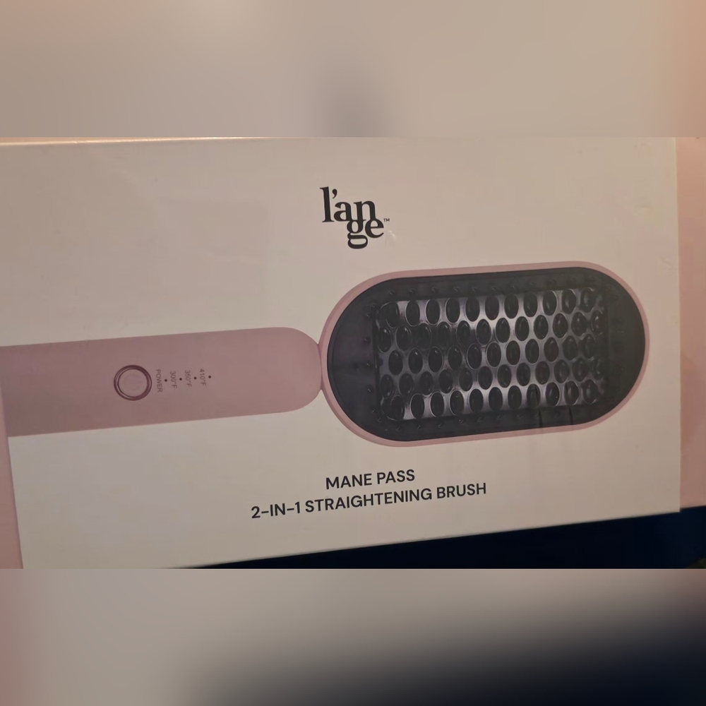 Lange Mane Pass Pink Hair Straightening Brush